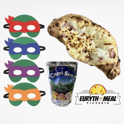 MENU ENFANT PIZZANINI JAMBON KIRI+CAPRISUN+CADEAU😋