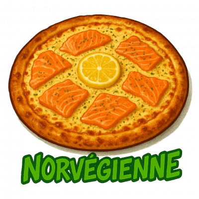 NORVÉGIENNE 🍣: base crème, fromage, ((saumon, citron, aneth))