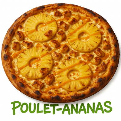 POULET-ANANAS🍍: base crème , fromage , poulet (( ananas, sauce bresilienne))