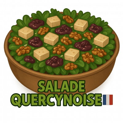 SALADE QUERCYNOISE🇫🇷 🦆⭐️: SALADE, NOIX , FOIX GRAS ,CONFITURE DE FIGUE