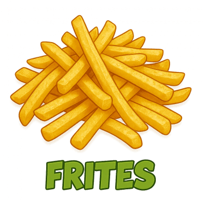 FRITES (SAUCE AU CHOIX : BLANCHE, CURRY, BURGER, BRÉSILIENNE)